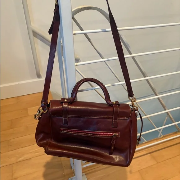 Classic Brown Leather Satchel - Picture 5 of 7